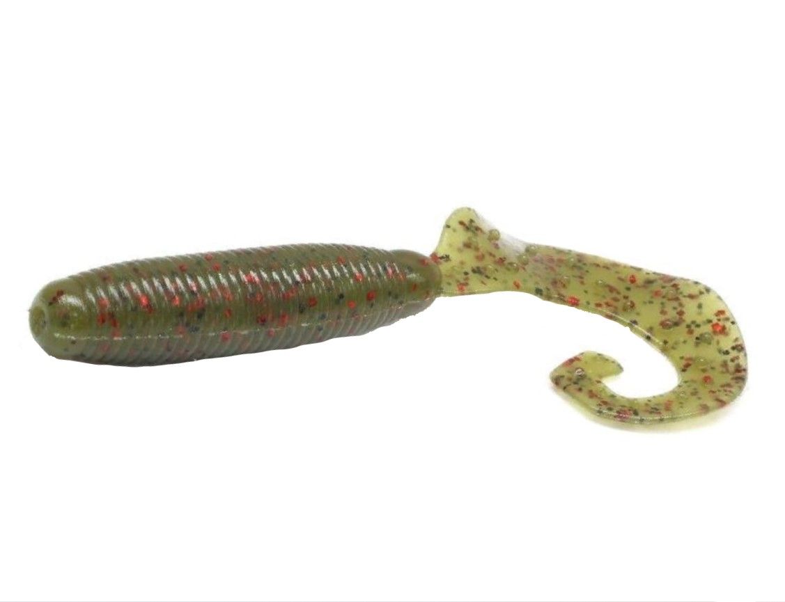 Силиконовая приманка Reins Fat G-Tail Grub 4 101 мм 10 шт 025-Watermelon Red   FGTG4-025 — характеристики,
	                                    особенности конструкции