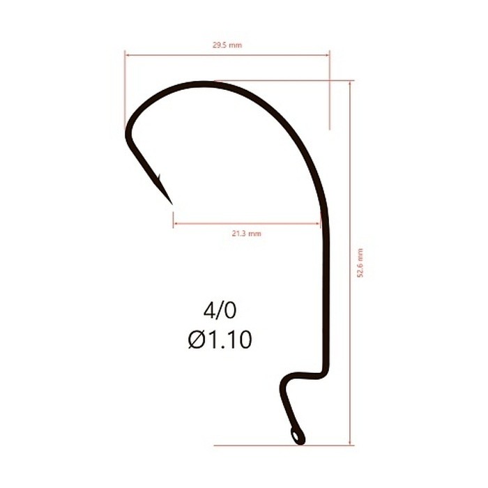 Крючок Офсетный Saikyo BS-2315 №4/0 10 шт BN   BS-2315BN4/0-10 — крупный план
	                                    3