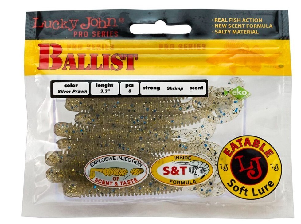 Силиконовая приманка Lucky John Ballist 3.3in 84 мм 8 шт CA35 Pro Series  140128-CA35 — крупный план
	                                    2