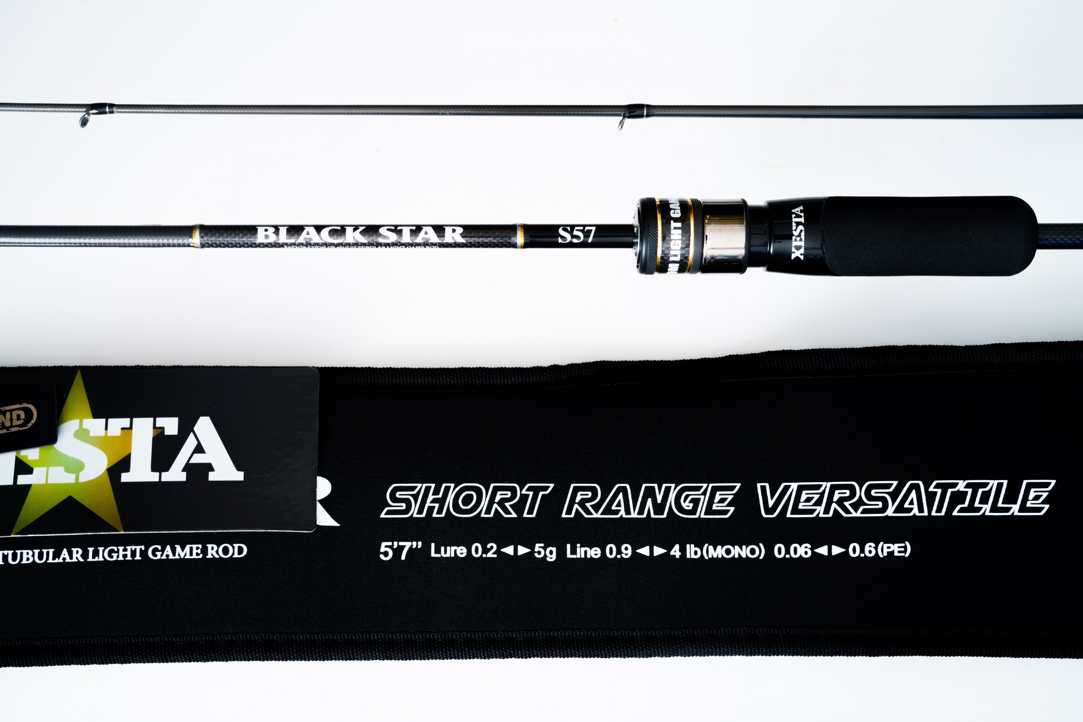 Спиннинг Xesta Black Star 2nd Generation S57 170 см 0,2 - 5 гр  Short Range Versatile  XBS2-S57 — крупный план
	                                    5