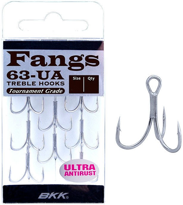 Крючок Тройной BKK Fangs 63-UA №8 8 шт    A-ET-6314 — крупный план
	                                    1