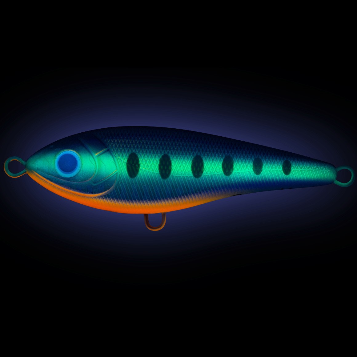 Воблер Strike Pro Tiny Buster A150-713 UV Blue Silver OB 10,3 гр   EG-149#A150-713 — крупный план
	                                    1