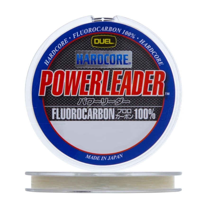 Флюорокарбон Duel Hardcore Powerleader FC Fluorocarbon 100% 50 м 0,37 мм    H3340 — характеристики,  особенности конструкции