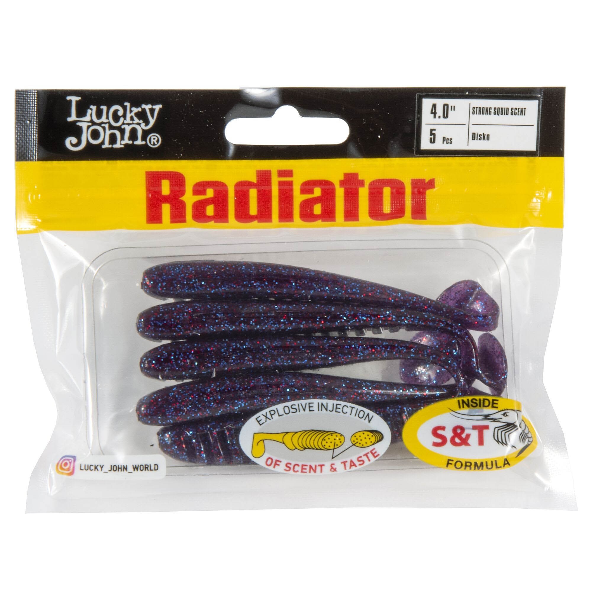 Силиконовая приманка Lucky John Radiator 4.0in 100 мм 5 шт S63 Pro Series  140210-S63 — крупный план
	                                    2