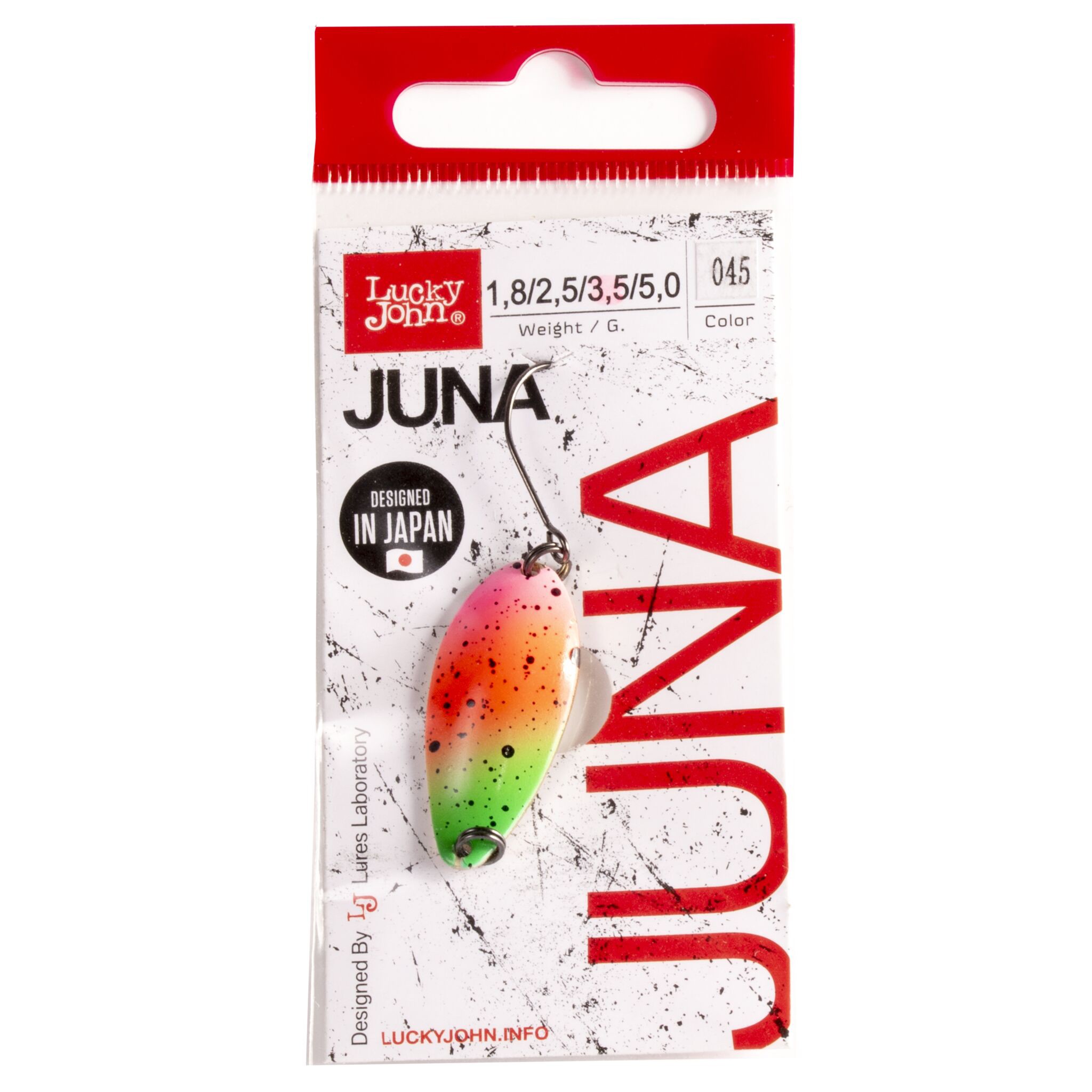 Колеблющаяся Блесна Lucky John Juna 3,5 гр 33 мм 045   LJJU35-045 — крупный план
	                                    2