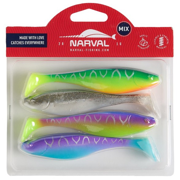 Силиконовая приманка Narval Commander Shad 12 120 мм 4 шт M07   NVCM12M07 — характеристики,  особенности конструкции