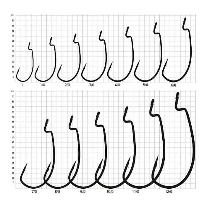 Крючок Офсетный Saikyo  BS-2317 №10/0 3 шт BN   BS-2317BN10/0-3 — крупный план
	                                    1