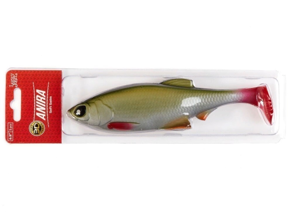 Силиконовая приманка Lucky John Anira Soft Swim 6.8in 170 мм 1 шт A06 3D Series  140416-A06 — крупный план
	                                    2