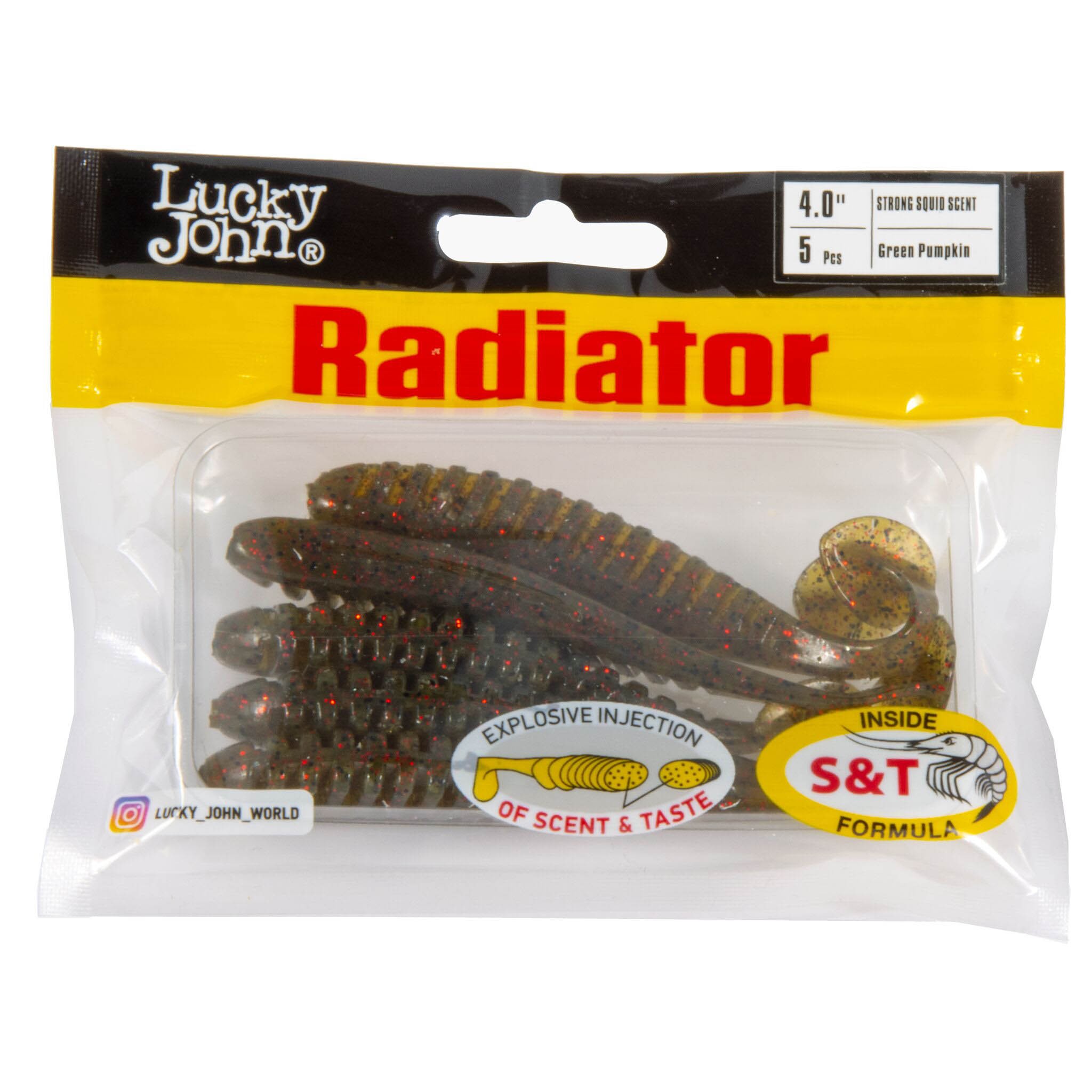 Силиконовая приманка Lucky John Radiator 4.0in 100 мм 5 шт PA03 Pro Series  140210-PA03 — крупный план
	                                    2