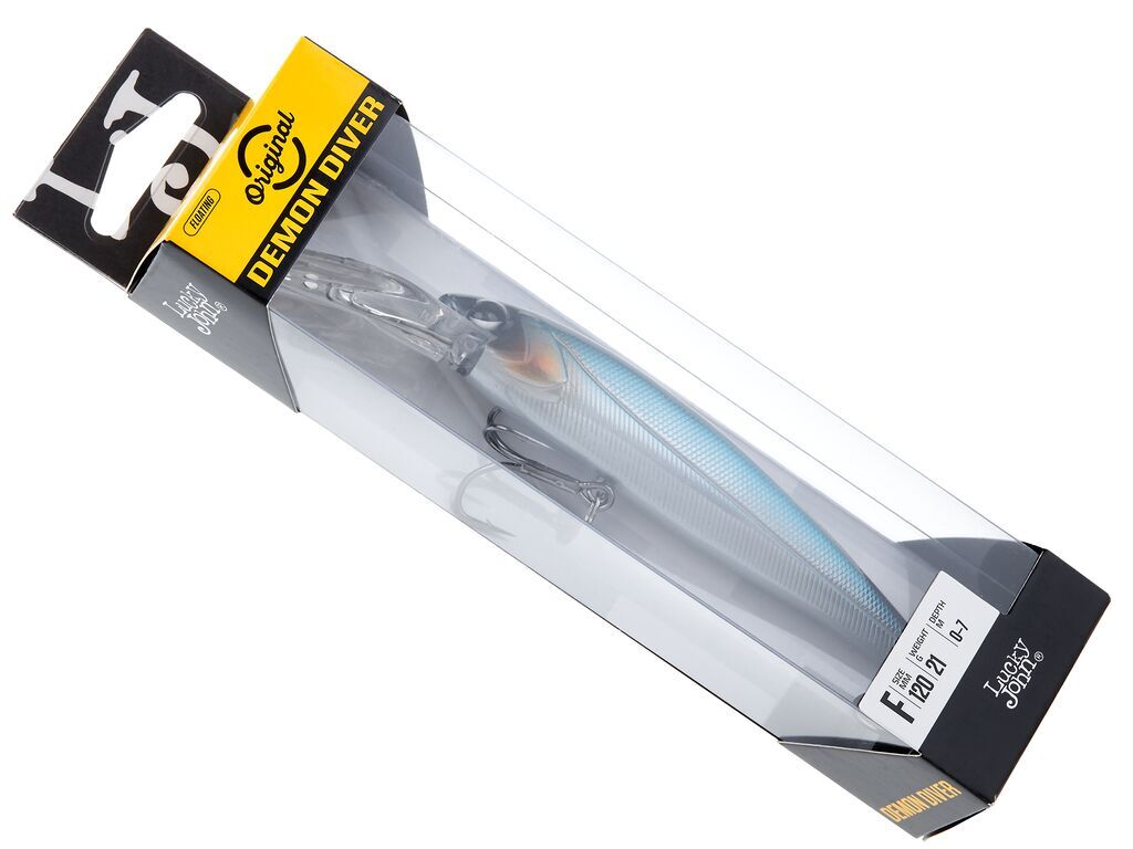 Воблер Lucky John Demon Diver 120F 001 21 гр Original  LJO0212F-001 — крупный план
	                                    2