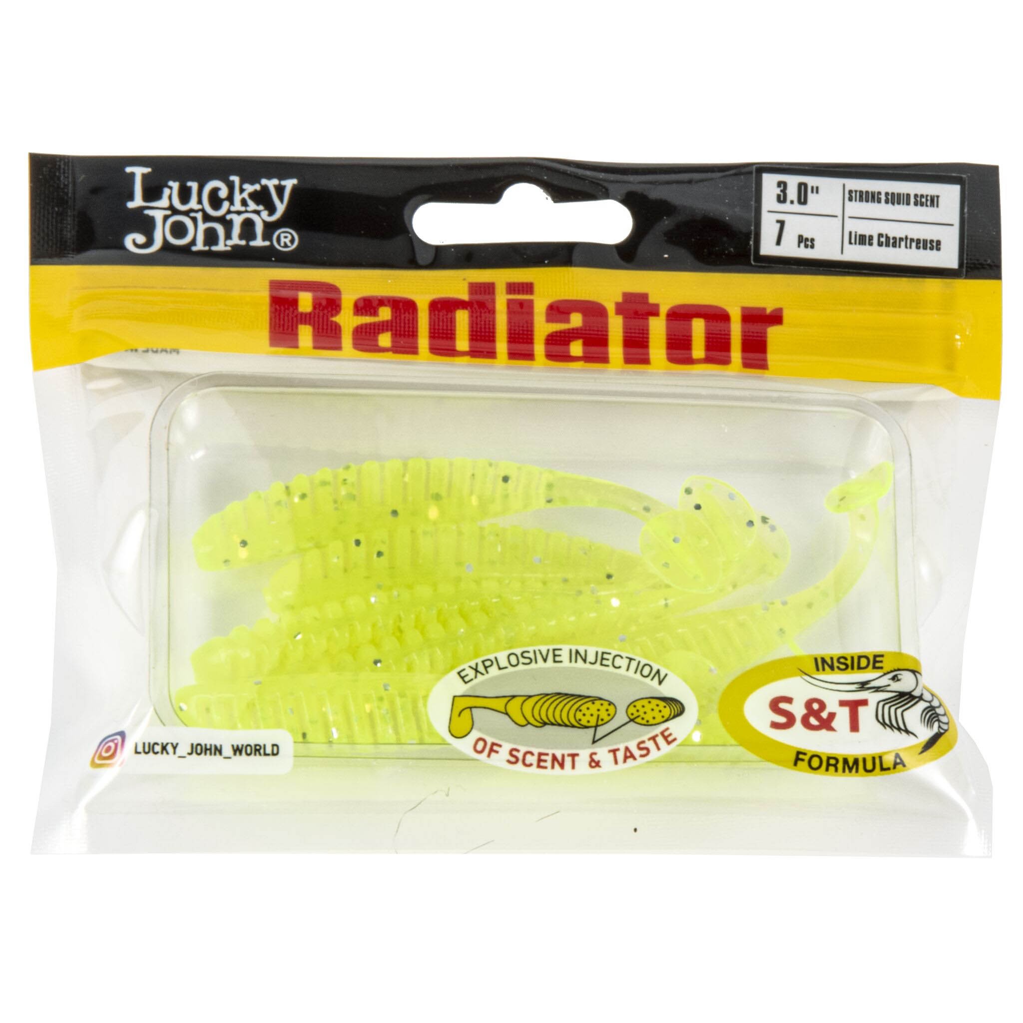 Силиконовая приманка Lucky John Radiator 3.0in 75 мм 7 шт 071 Pro Series  140209-071 — крупный план
	                                    2