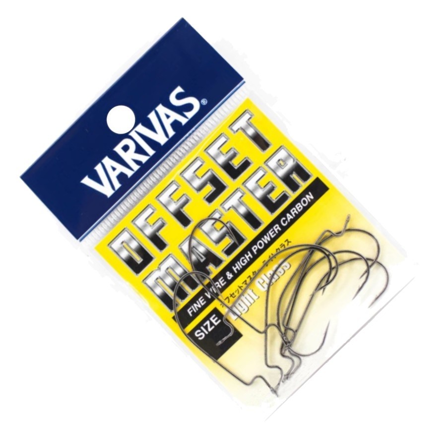 Крючок Офсетный Varivas Offset Master Light Class №1/0 8 шт NS Black — крупный план
	                                    2