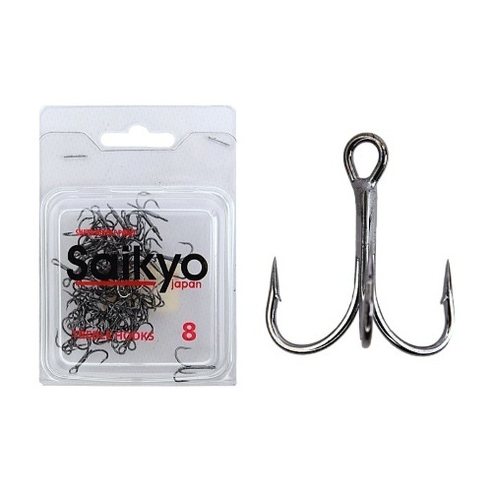 Крючок Тройной Saikyo 1130 №8 50 шт BN   SKIJT1130-08BN-50 — характеристики,  особенности конструкции
