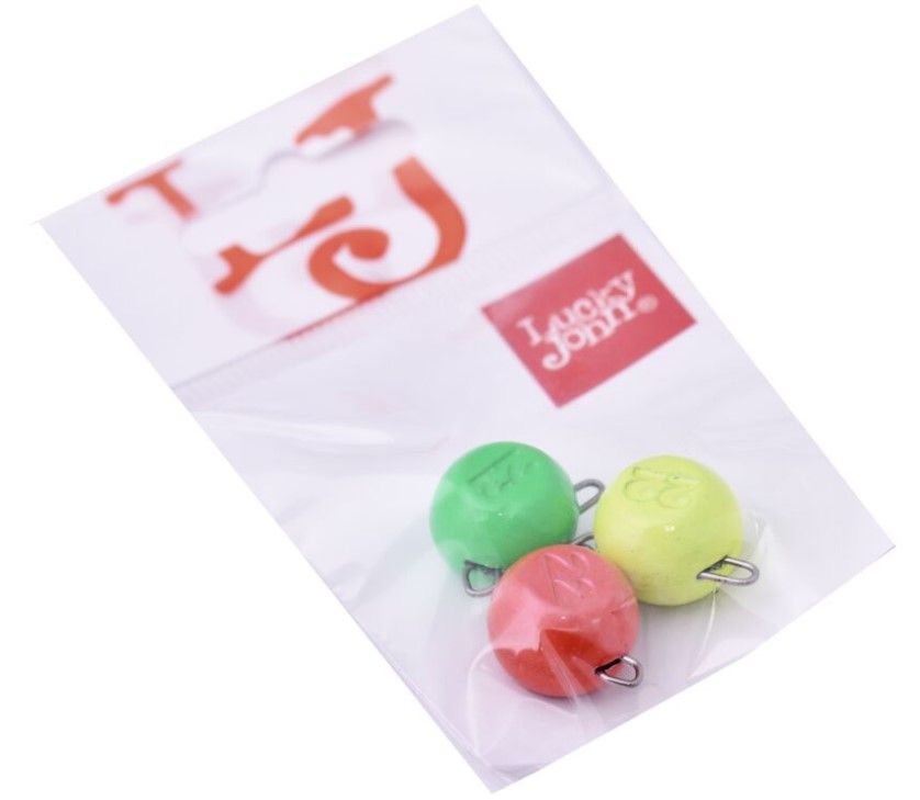 Груз Lucky John Ball 22 гр 3 шт RGY Mix 1   LJBRMIX1-022 — крупный план
	                                    1