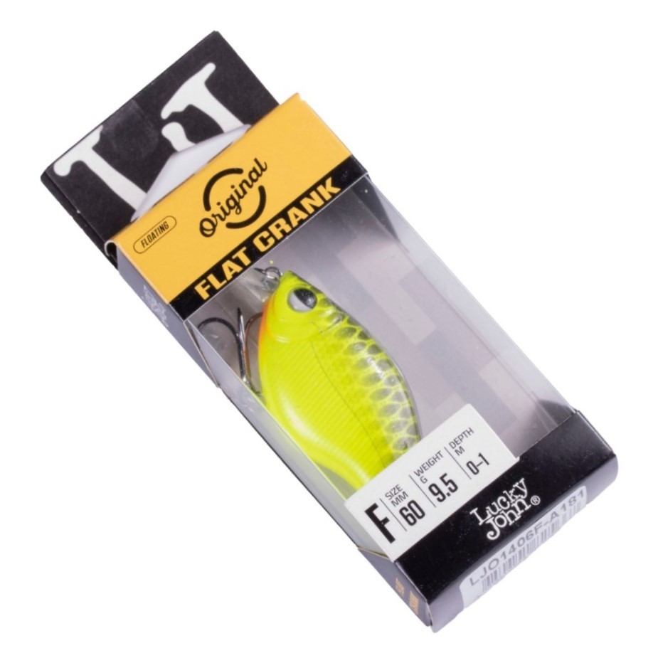 Воблер Lucky John Flat Crank 60F A181 9,5 гр Original  LJO1406F-A181 — крупный план
	                                    2