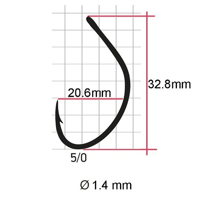 Крючок Одинарный Saikyo SS061 Spoon Single №5/0 5 шт BN   SS061-BN5/0-5 — крупный план
	                                    2