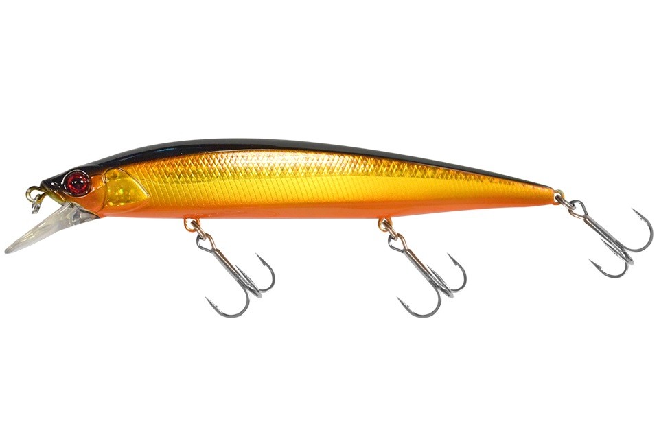 Воблер Jackall Rerange 130SP-MR Double Clutch Gold & Black 22,5 гр — характеристики,
	                                    особенности конструкции