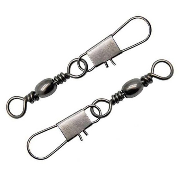 Вертлюг с застежкой Lucky John Barrel And Interlock №014 10 шт  Pro Series  LJP5103-014 — крупный план
	                                    1