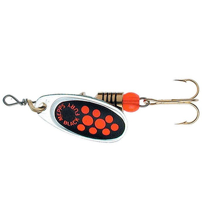 Вращающаяся Блесна Mepps Comet Black Fury №4 8 гр AG Fluo Orange   cbf-4-a-fo — характеристики,
	                                    особенности конструкции