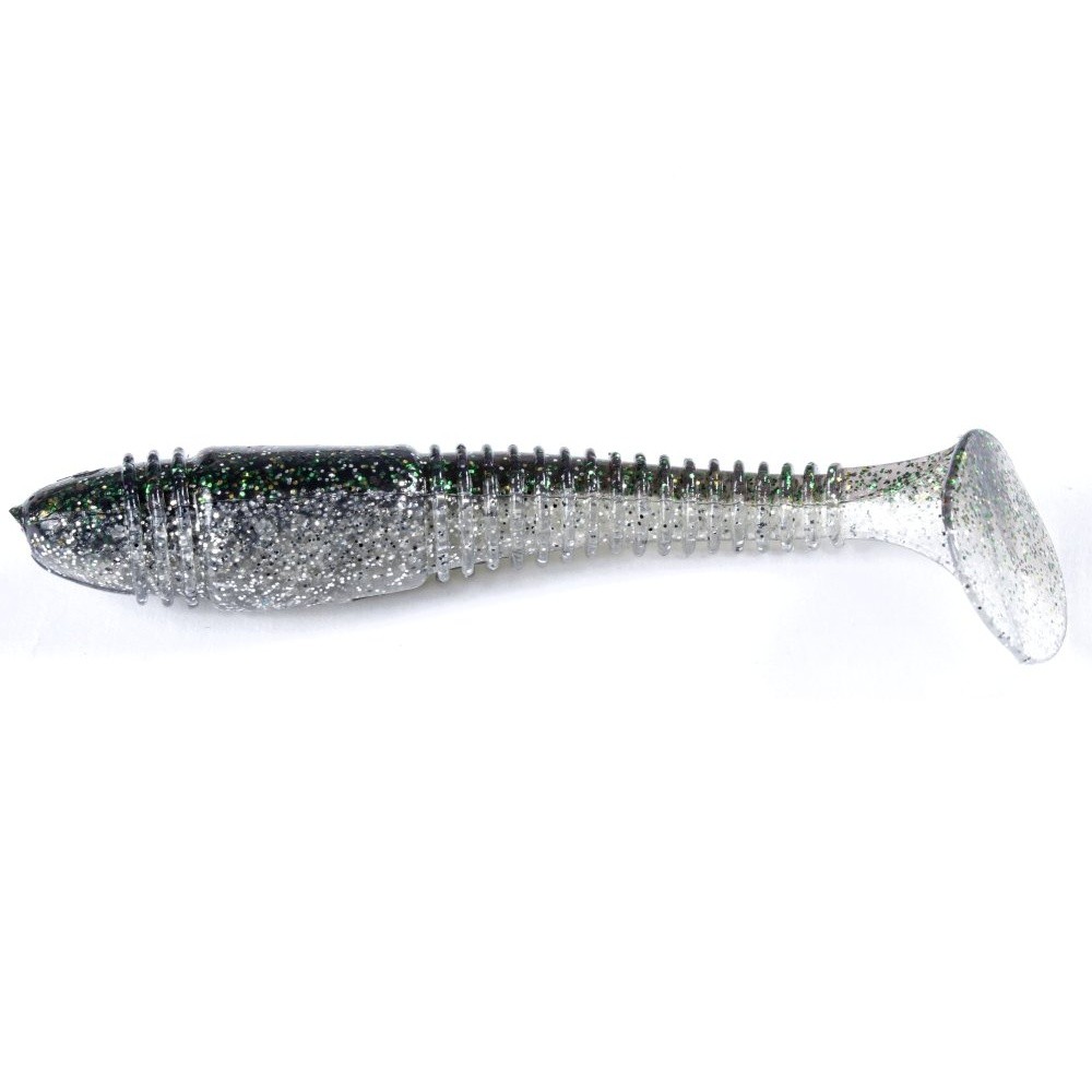 Силиконовая приманка Lucky John Tioga Fat 3.9in 100 мм 5 шт Z11 Pro Series  140146-Z11 — крупный план
	                                    1