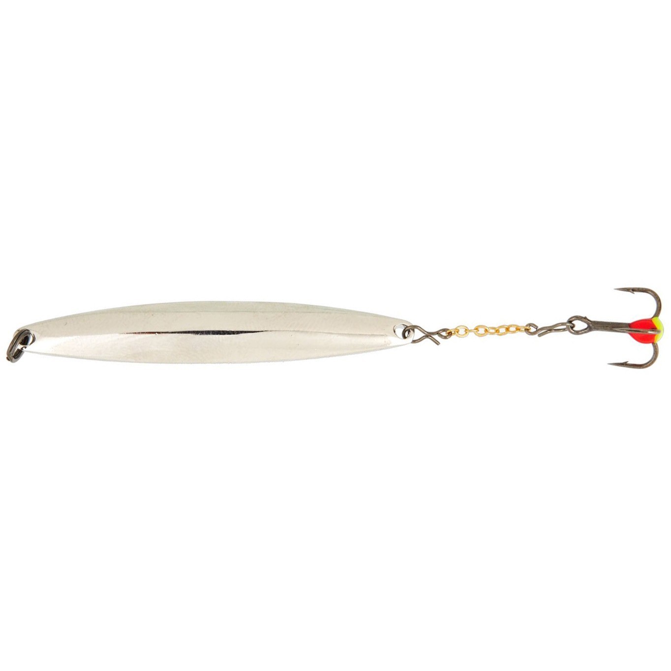 Зимняя Блесна Lucky John Nail Blade 11 гр 55 мм S С цепочкой и тройником  LJNB55-S — характеристики,
	                                    особенности конструкции