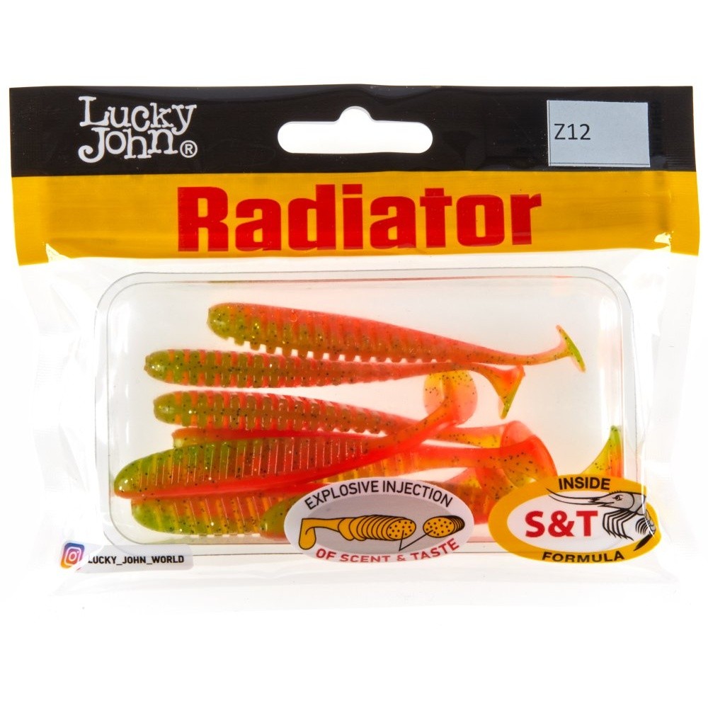 Силиконовая приманка Lucky John Radiator 3.0in 75 мм 7 шт Z12 Pro Series  140209-Z12 — крупный план
	                                    2