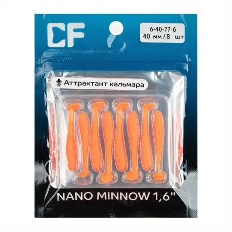 Силиконовая приманка CF Company Nano Minnow 1.6 40 мм 8 шт 77   6-40-77-6 — крупный план
	                                    1