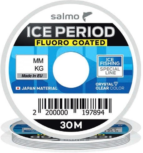 Леска монофильная Salmo Ice Period Fluoro Сoated 30 м 0,25 мм    4516-025 — характеристики,
	                                    особенности конструкции