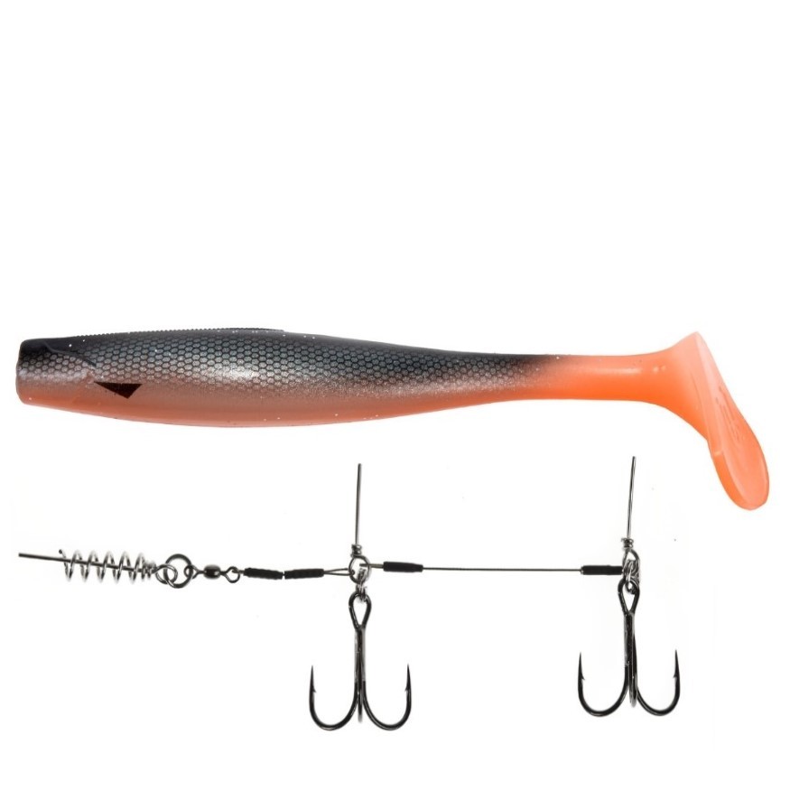 Силиконовая приманка Lucky John Kubira Swim Shad 9.0in 230 мм 1 шт PG40 3D BBS Series + Stinger L  140433SET-PG40 — характеристики,
	                                    особенности конструкции