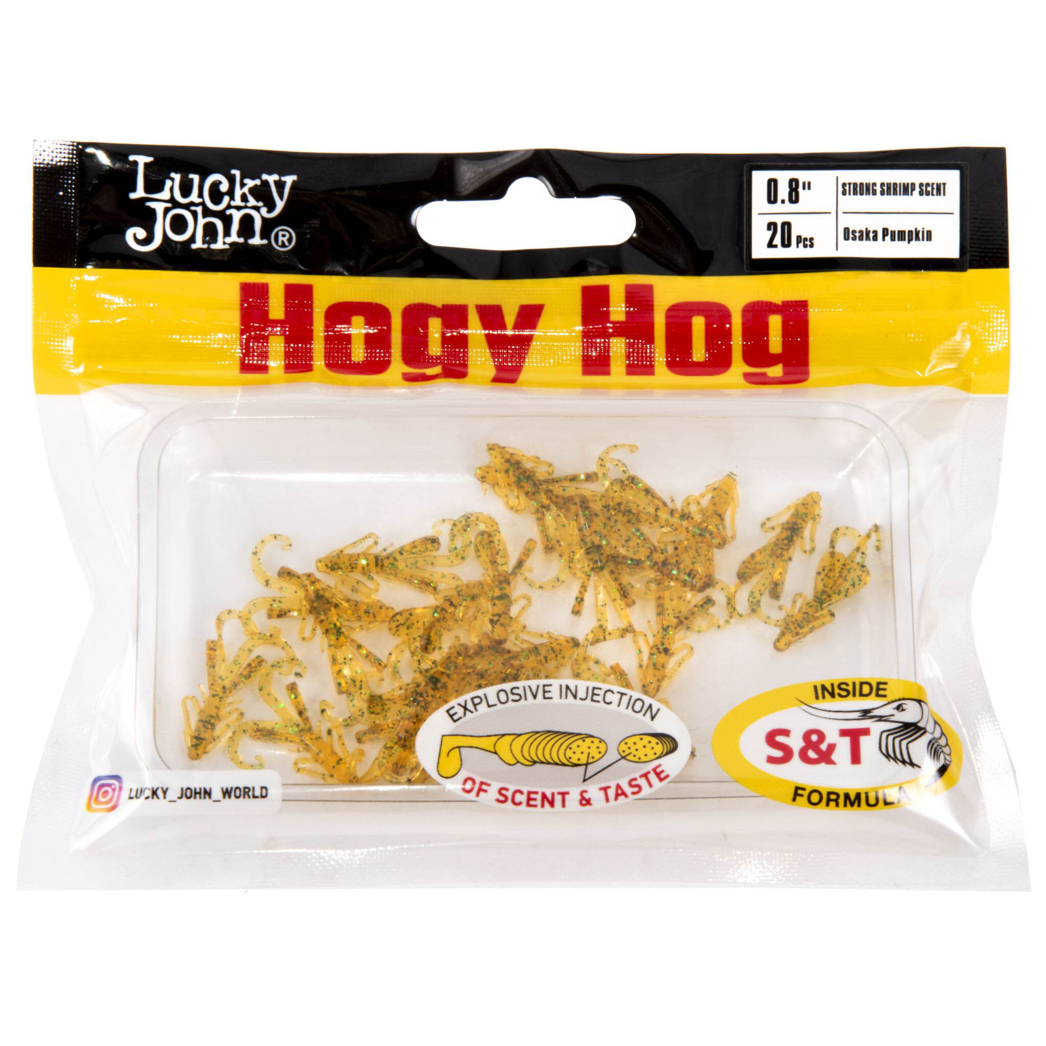 Силиконовая приманка Lucky John Hogy Hog 0,8in 20 мм 20 шт PA19 Pro Series  140199-PA19 — крупный план
	                                    1