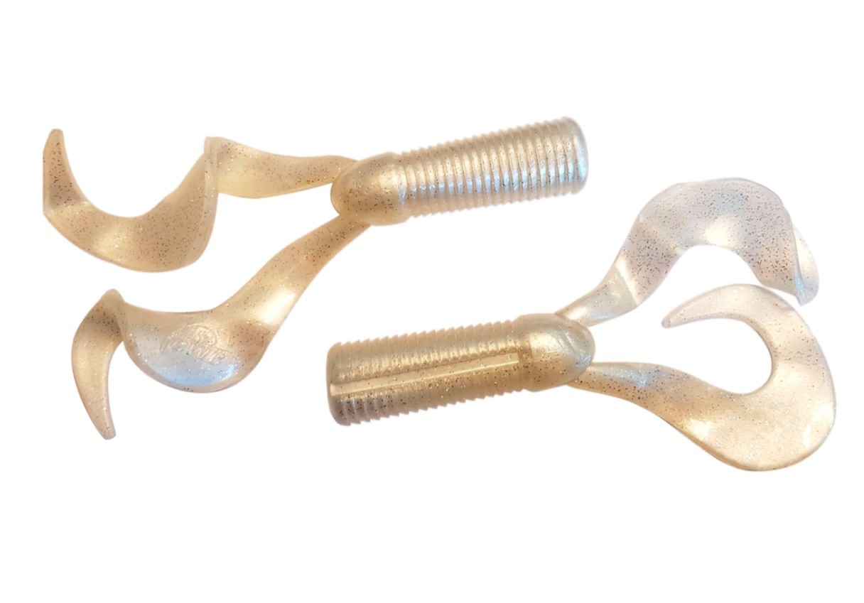 Хвост для бактейла CWC Miuras Mouse Big 200 мм 1 шт White Pearl   MMBDT-004 — крупный план
	                                    1