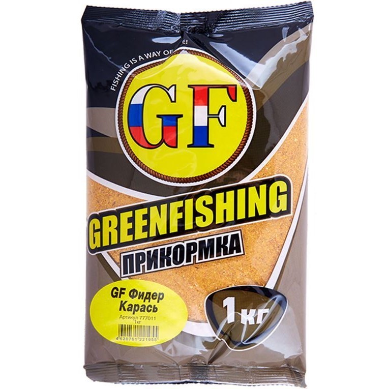Прикормка Greenfishing GF  Фидер Карась 1 000 гр — характеристики,
	                                    особенности конструкции