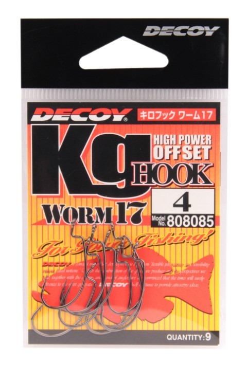 Крючок Офсетный Decoy Kg Hook Worm 17 №1 9 шт — крупный план
	                                    1