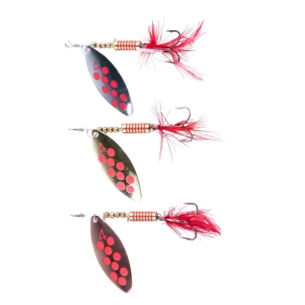 Вращающаяся Блесна Lucky John Spin-X Long №4 9 гр SR CR GR Набор  LJSL04-001SET — характеристики,
	                                    особенности конструкции