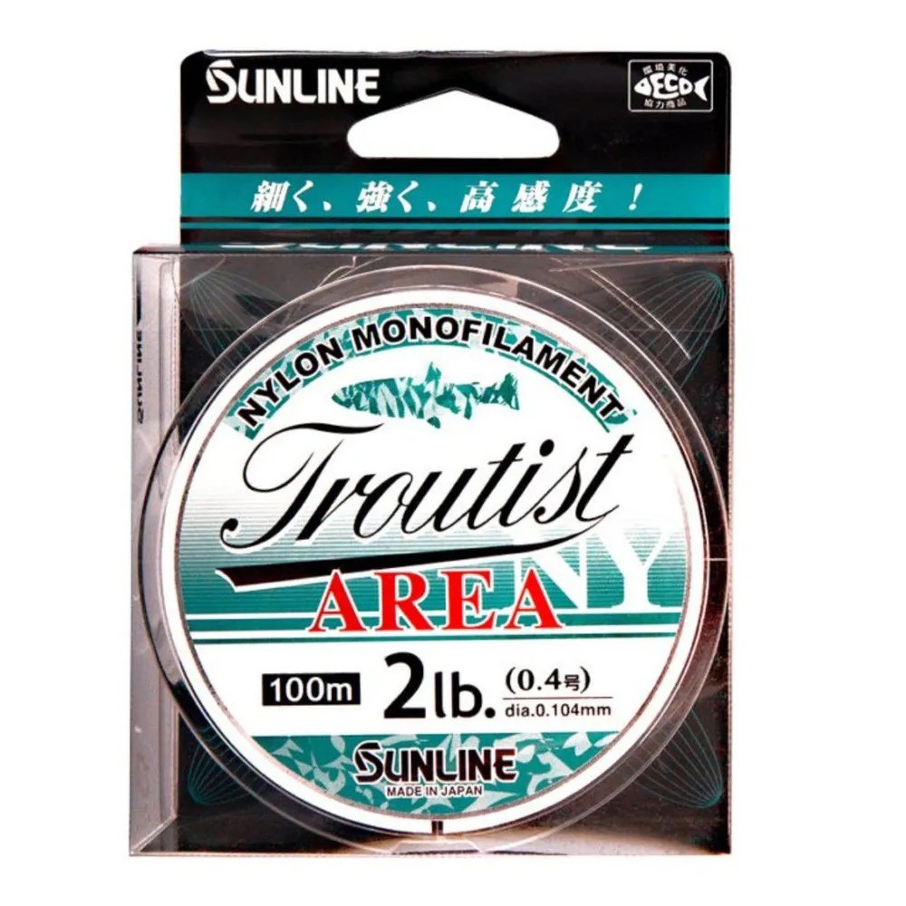 Леска монофильная Sunline Area NY 100 м 0,104 мм  PE# 0.4 — характеристики,
	                                    особенности конструкции