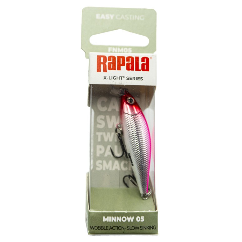 Воблер Rapala X-Light Minnow 05 PCL 4 гр   FNM05-PCL — крупный план
	                                    1
