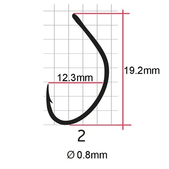 Крючок Одинарный Saikyo SS061 Spoon Single №2 7 шт BN   SS061-BN2-7 — крупный план
	                                    2