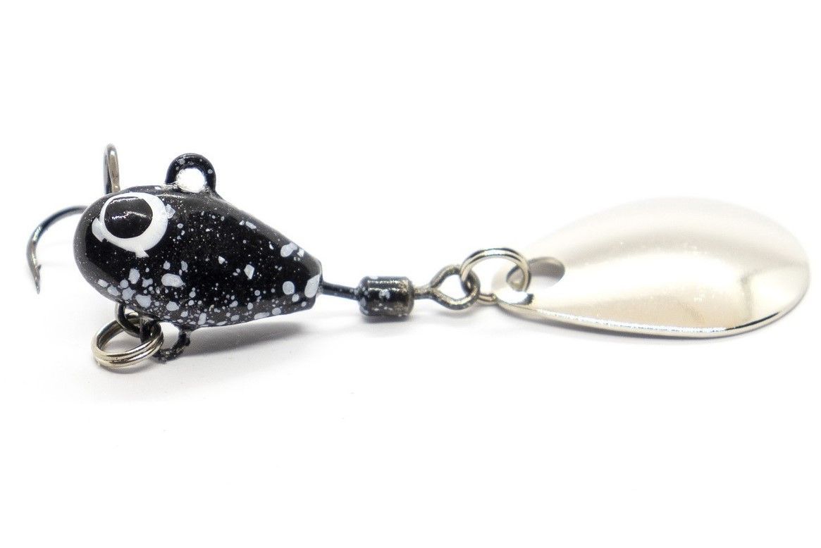 Тейл-спиннер UF Studio Hurricane 4 4 гр 40 мм Black   H4Bln — характеристики,  особенности конструкции