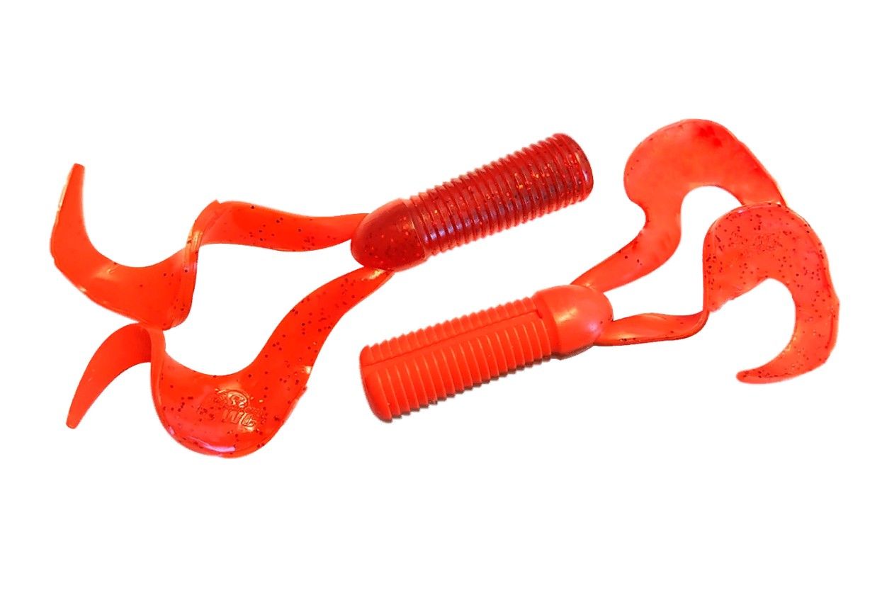 Хвост для бактейла CWC Miuras Mouse Big 200 мм 1 шт Tomato   MMBDT-005 — крупный план
	                                    1