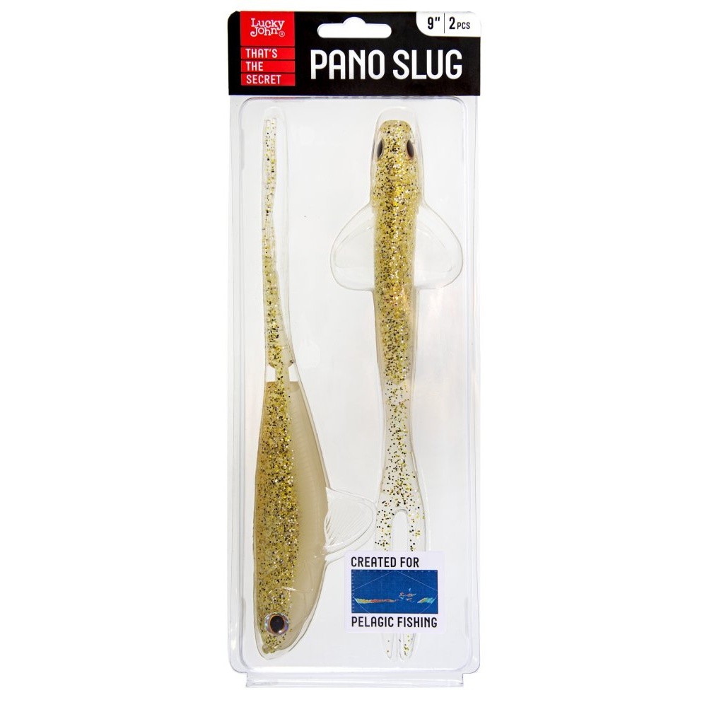 Силиконовая приманка Lucky John Pano Slug 9.0in 228 мм 2 шт 013 3D Series  140444-013 — крупный план
	                                    2