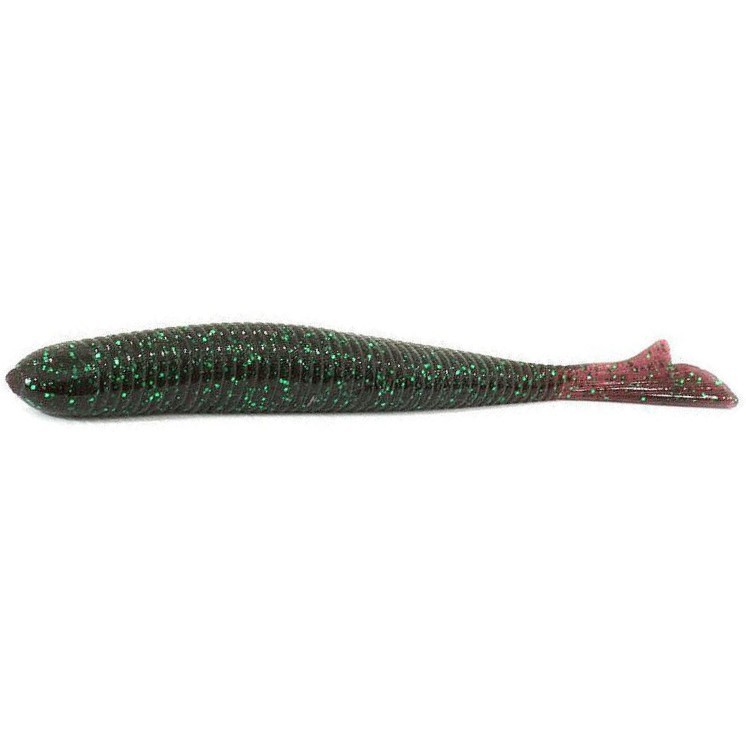 Силиконовая приманка Bait Breath U30 Fish Tail 2 50 мм 10 шт 156 Junebug/Green — характеристики,  особенности конструкции