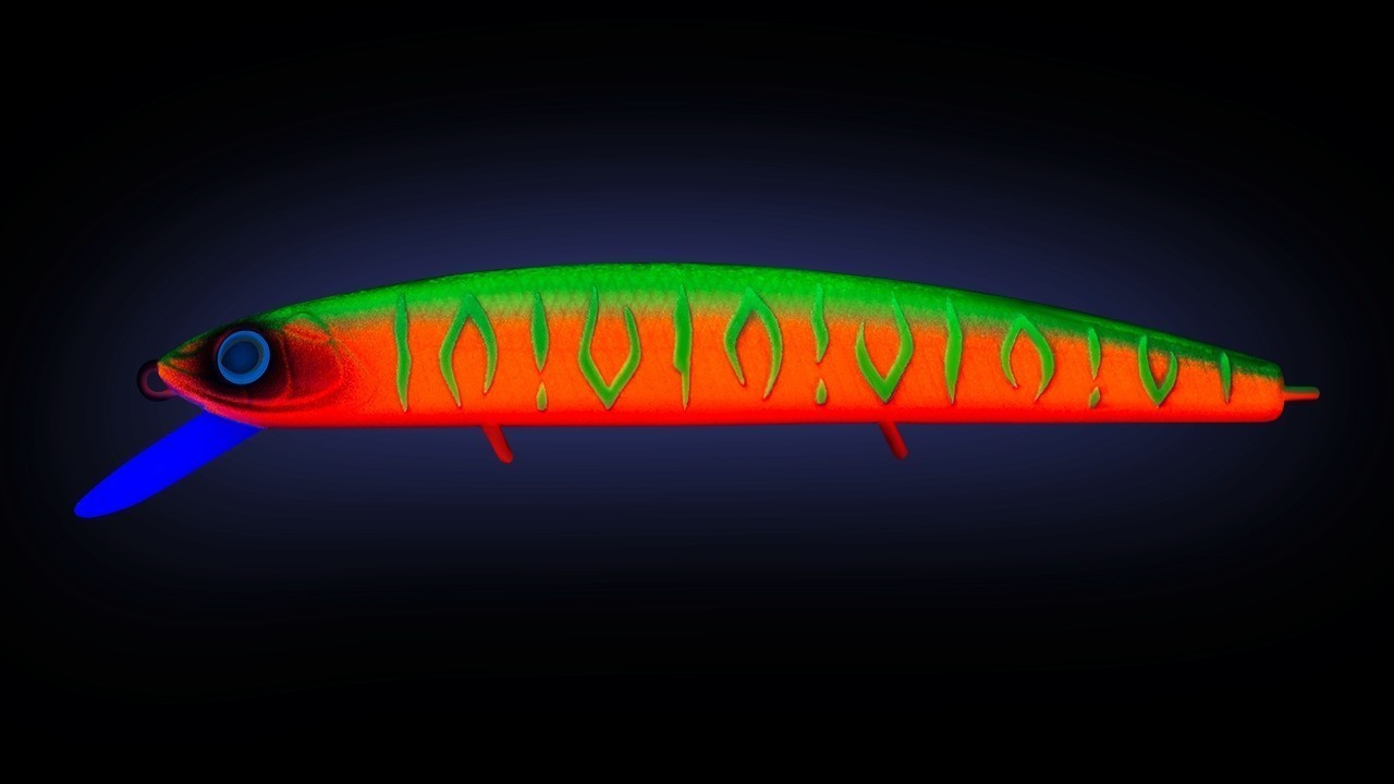 Воблер Strike Pro Montero 130SP A230S Watermelon Mat Tiger 20,6 гр   EG-190B-SP#A230S — крупный план
	                                    1