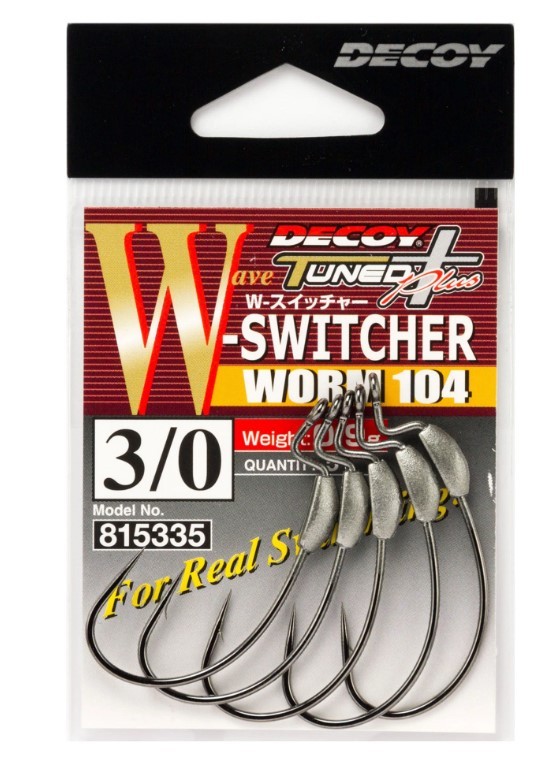 Крючок Офсетный Decoy W-Switcher Worm 104 №4/0 4 шт — крупный план
	                                    1