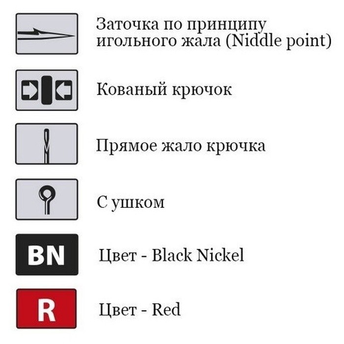 Крючок Одинарный Saikyo KH-11011 O'Shaughnessy №4 10 шт BN   KH-11011BN4-10 — крупный план
	                                    2