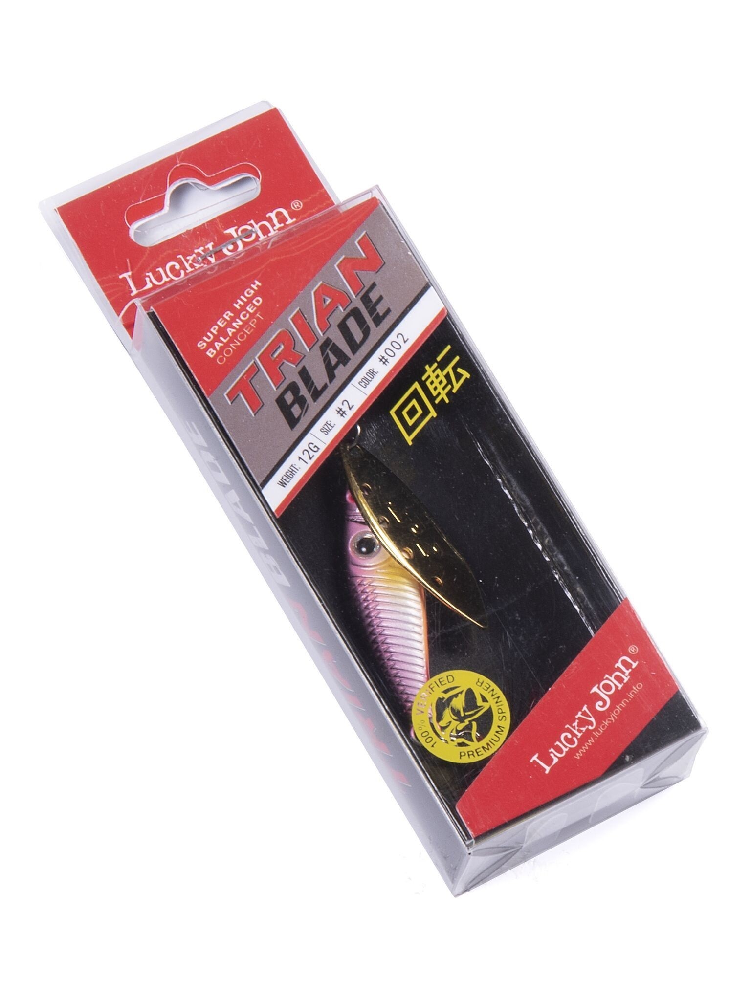 Вращающаяся Блесна Lucky John Trian Blade Long 12 гр 002   LJTBL12-002 — крупный план
	                                    1