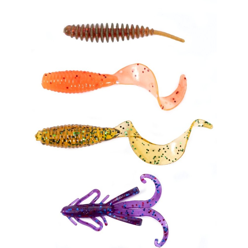 Силиконовая приманка Lucky John Perch Snack Pack 25 мм 70 шт 02 Set Pro Series  LJMG-002SET — крупный план
	                                    1