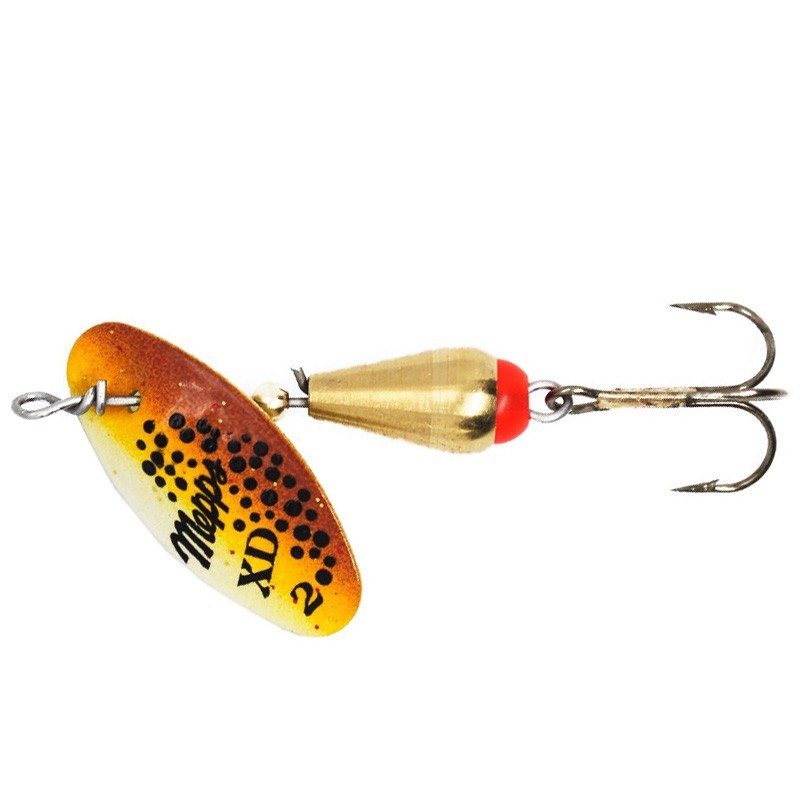 Вращающаяся Блесна Mepps XD Tri Fluo №2 5 гр Brown   xdt-2-br — характеристики,
	                                    особенности конструкции
