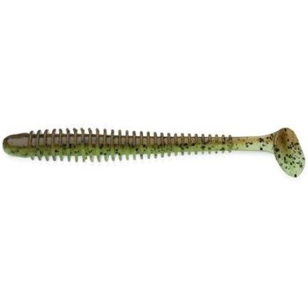Силиконовая приманка Keitech Swing Impact 3 76 мм 10 шт 401 Green Pumkin/Chartreuse — характеристики,  особенности конструкции