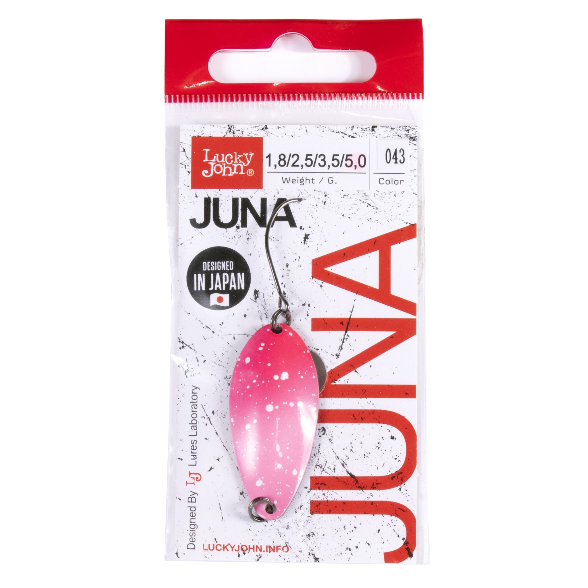 Колеблющаяся Блесна Lucky John Juna 5 гр 39 мм 043   LJJU50-043 — крупный план
	                                    2