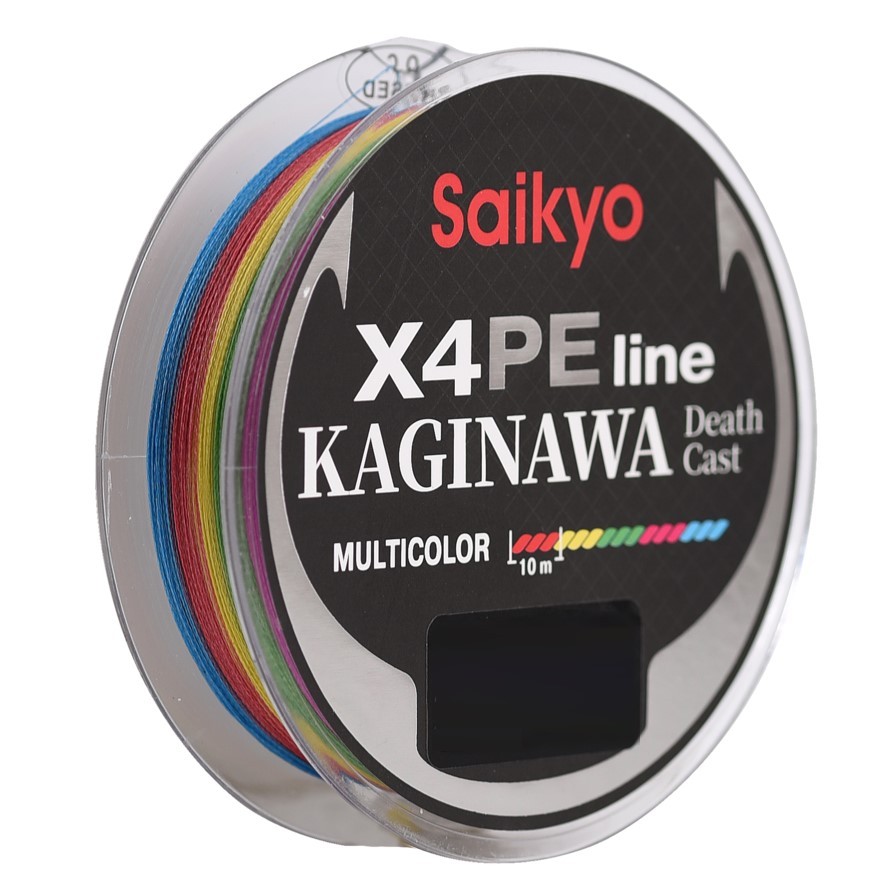 Плетеный шнур Saikyo Kaginawa X4PE 150 м  PE # 3,5 Multicolor 0,31 мм   SP-K4M15035 — характеристики,  особенности конструкции